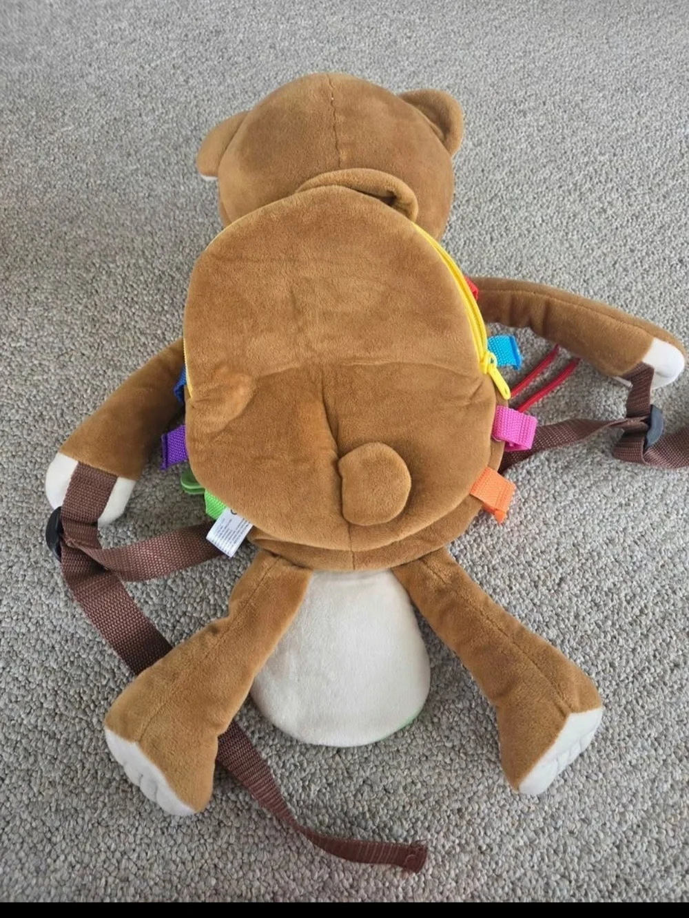 Buckle Billy Plush Activity Bear with Learning Clock and Laces